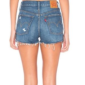 Levi Jean shorts distressed. Hit the offer button!